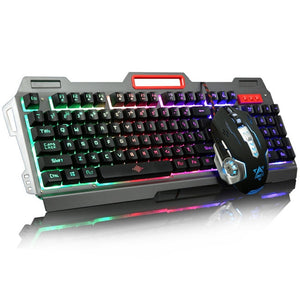 Rainbow  Pro Gaming Keyboard Gamer Keyboard Pro Gaming Mouse