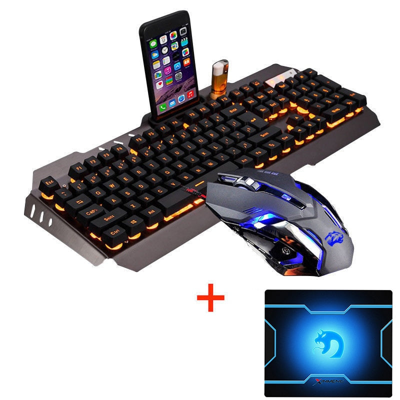 M398 Wired Gaming  Combos USB Keyboard Mouse Pad Set