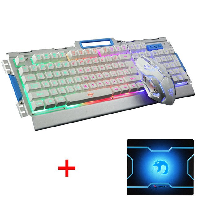 K33 Wired Combos USB Keyboard Mouse Pad Set