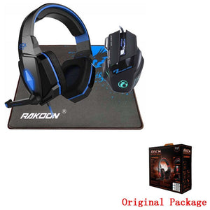 EACH Stereo Deep Bass Gaming Headphone Headset Gaming Mouse+Gaming Mousepad