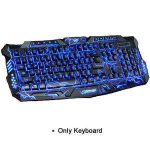New Tri-color Backlight Pro Gamer KeyboardPro Gaming Mouse